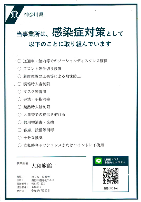 新型コロナウイルス対策について